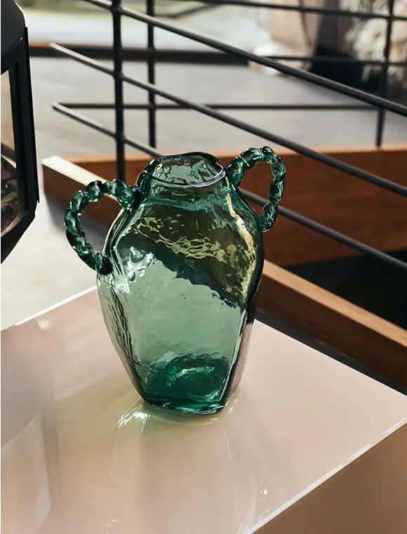 Vase Amfora aus Glas von Nienke Sikkema für HKliving Neu Im Sortiment