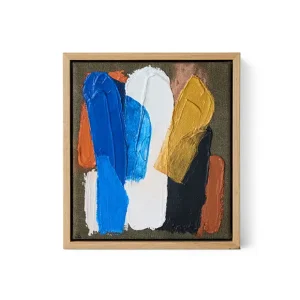 gerahmtes Kunstwerk Moonlight Strokes 18x20 von HKliving Neue Ware