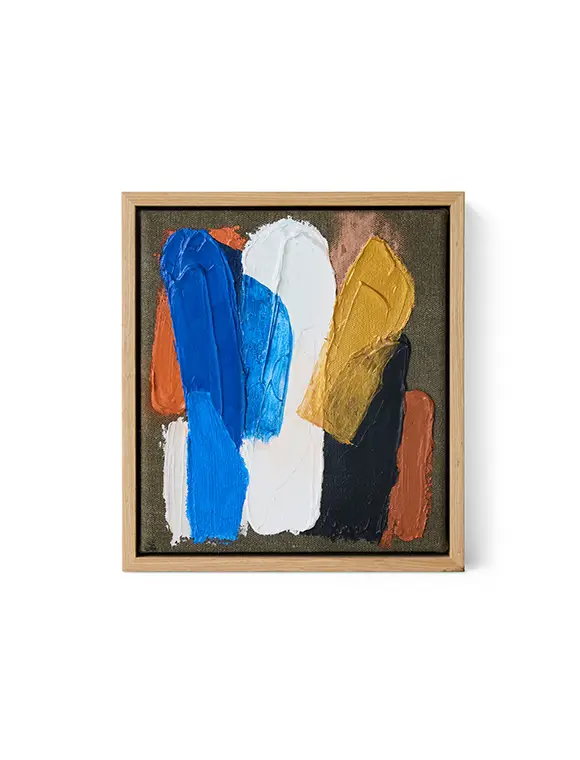 gerahmtes Kunstwerk Moonlight Strokes 18x20 von HKliving Neue Ware