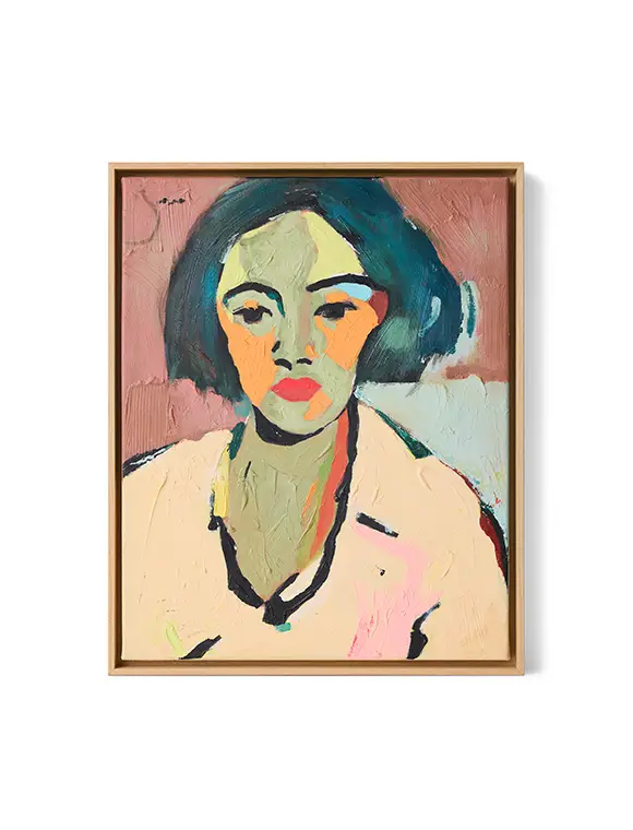 gerahmtes Kunstwerk self-made 53x43 cm von HKliving Heißes Angebot