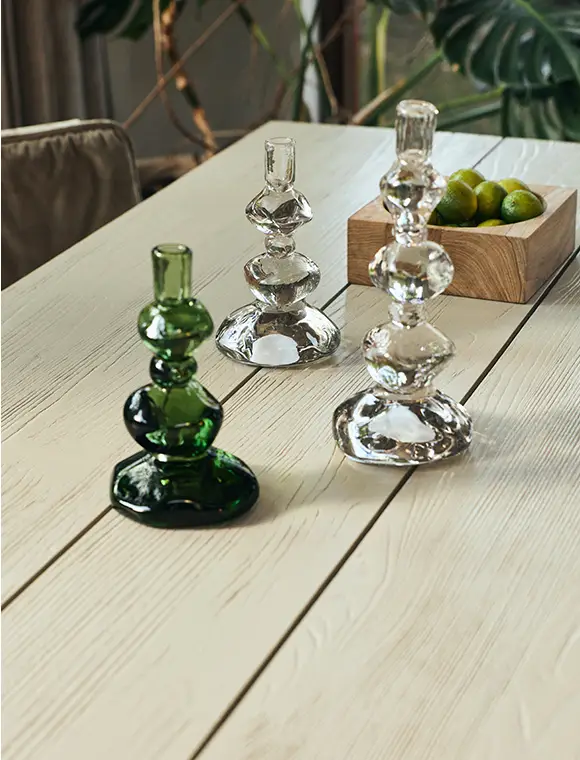 Geprüft Kerzenhalter, Glas, Nienke Sikkema für HKliving