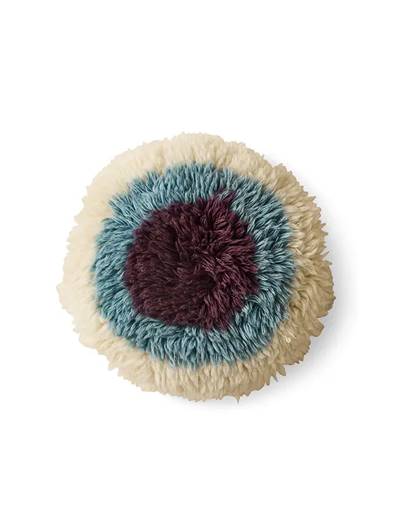 Garantierte Lieferung Kissen Eye Catcher Ø40 aus Wolle von HKliving