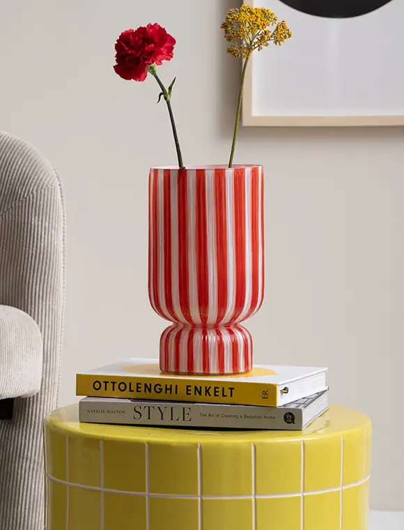 Neue Ware Vase Rayado Retro von present time