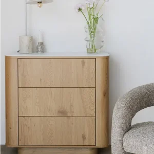 Schubladenschrank Almira 80x90 von White Label Living Markenprodukt