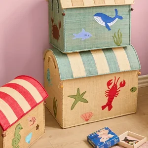 Raffia Aufbewahrungshaus Ocean von rice Preis Gesenkt