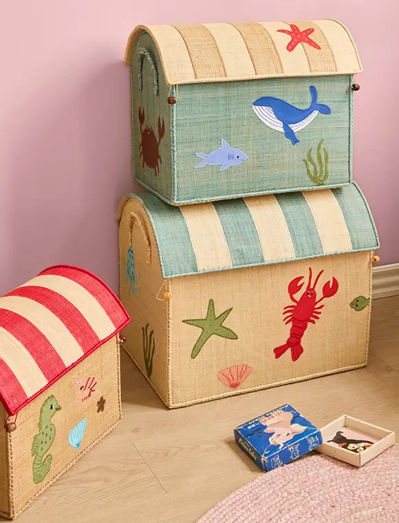 Raffia Aufbewahrungshaus Ocean von rice Preis Gesenkt
