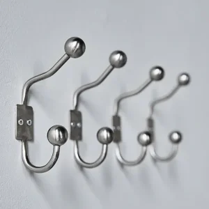 Geprüft 2er Set Wandhaken Ball, silber v. house doctor
