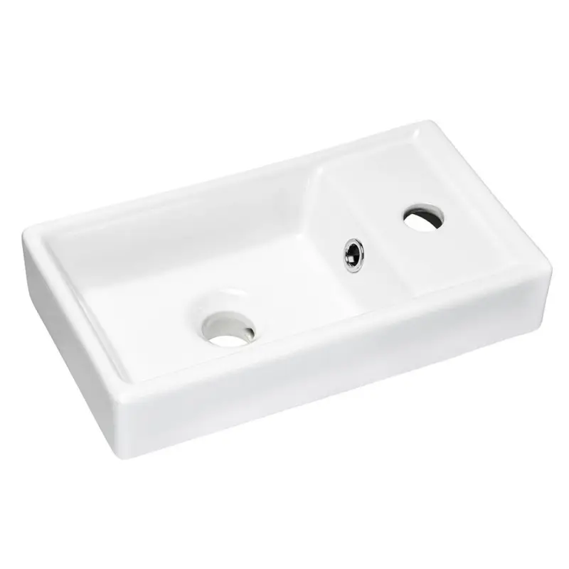 Keramik Waschbecken / Waschtisch 40 cm weiß, SINK-56, B/H/T ca. 41/9/22 cm Rabatt