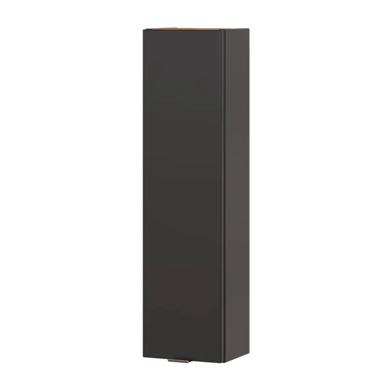 Expressversand Badezimmer Hängeschrank TOSKANA-BLACK-56 in seidenmatt anthrazit B/H/T ca. 20/75/16cm