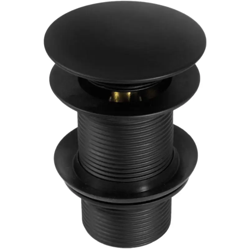 Ablaufventil Pop-Up Ventil ohne Überlauf in schwarz matt, B/H/T 6,8/7,5/4,2 cm Direktkauf