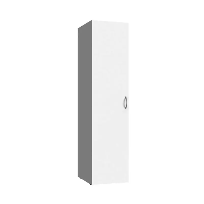 Bestseller Garderobenschrank 1-türig weiß MIAMI-43, B/H/T ca. 30/185/54 cm