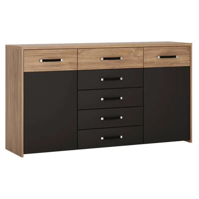Echt Sideboard, Eiche mit schwarz matt, MANAGUA-129