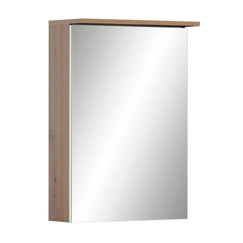 Saisonangebot Spiegelschrank Eiche mit Beleuchtung JONA-80