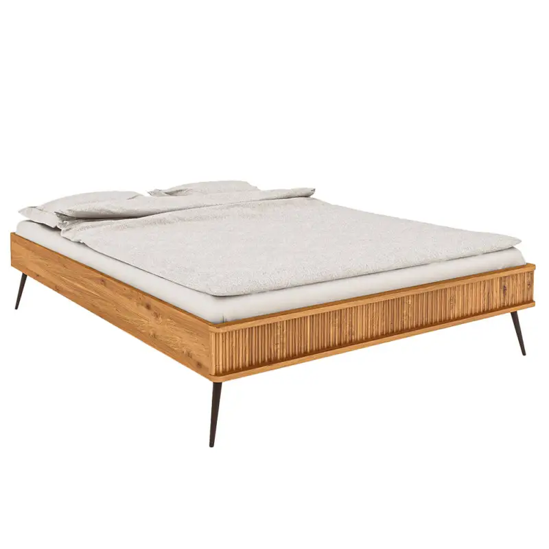 Direkt Vom Hersteller Doppelbett 160x220 cm in Eiche massiv geölt, KABALA-165