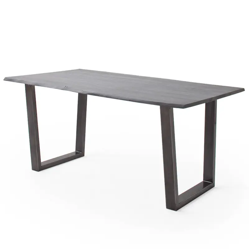 Abverkauf Esszimmer Tisch 200x100 cm, Akazie massiv, grau sandgestrahlt - COSENZA-06