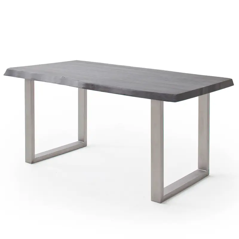 Esszimmer Tisch 200x100 cm, Akazie massiv, walnussfarben lackiert - COSENZA-06 Neue Kollektion