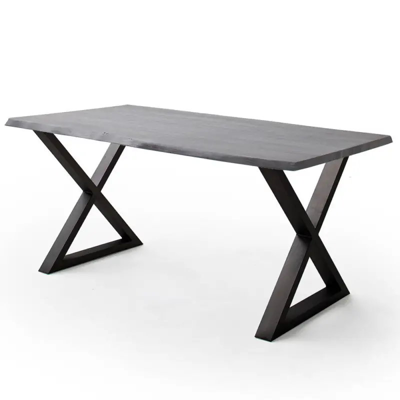 Abverkauf Esszimmer Tisch 200x100 cm, Akazie massiv, walnussfarben lackiert - COSENZA-06