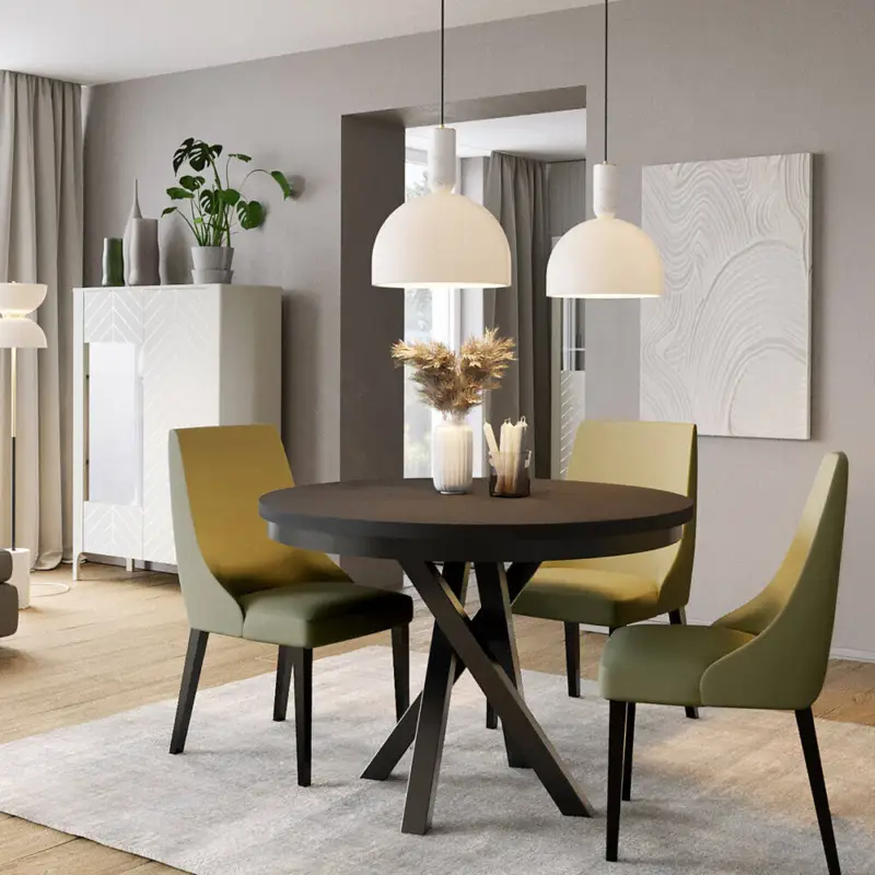 Esszimmer-Set in Kaschmir mit Highboard & Esszimmertisch, 2-teilig MAZARA-161 Preis Gesenkt