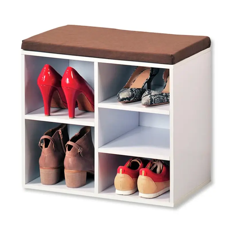 KESPER Schuhschrank mit Sitzkissen weiß 51,5 x 48 x 29,5 cm Meistverkauft