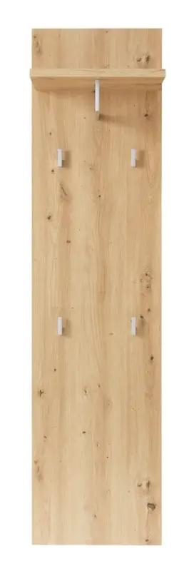Garderobenpaneel 40 x 158 x 30 cm braun/silberfarbig Billig