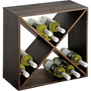 Günstig KESPER Weinregal-Regalsystem 4-Fächer Einteilung Kiefernholz50 x 50 x 25,5 cm
