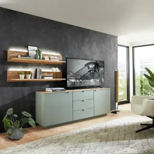 Sideboard COLIN 180 x 77 cm schilfgrün / Artisan Eiche Dekor Jetzt Bestellen