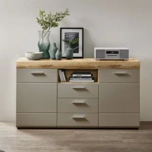 Direkt Vom Hersteller Sideboard Camon 160x89 cm Basalt / Altholz Nachbildung