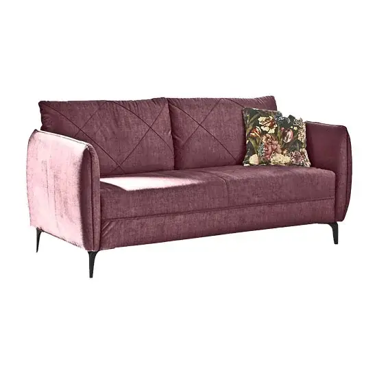 Finale Aktion Sofa NOVARA 2,5-sitzig Stoffbezug Aubergine