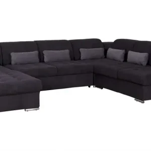 Begrenztes Angebot Wohnlandschaft Delta Stoffbezug Grau