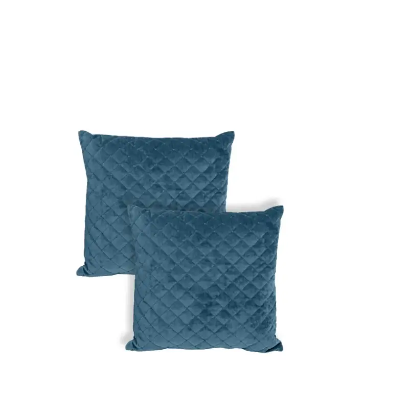 2er Set - Dekokissen Luxery Petrol Schnäppchen