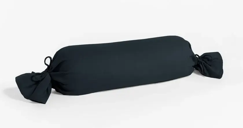 Letzte Chance Vario Nackenrollen-Kissenhülle 15 x 40 cm schwarz