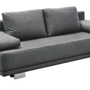 Neue Ware Schlafsofa Luzio Microfaser Dunkelgrau ca. 196 x 78 x 82 cm