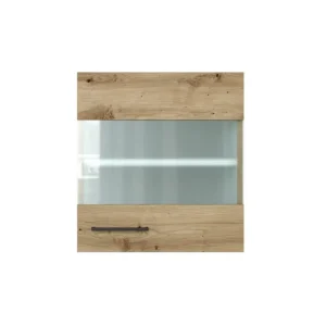 Bestseller Glas-Hängeschrank Cara Artisan Eiche NB 50cm