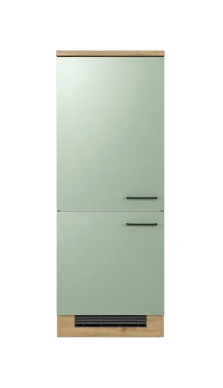 Demi-Geräteumbauschrank Cara Schilfgrün/Artisan Eiche NB 60cm Neu