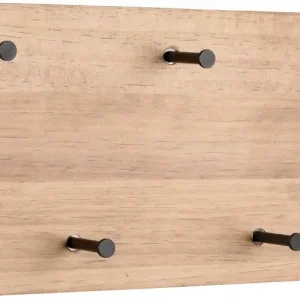 Wandgarderobe Samantha 40 x 20 cm braun/schwarz Versand Am Gleichen Tag