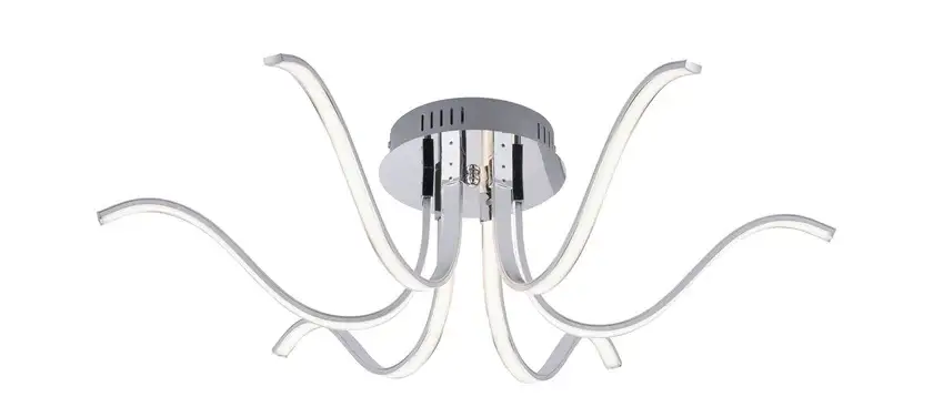 LED-Deckenleuchte Valerie 67x21 cm chromfarbig Mega-Angebot
