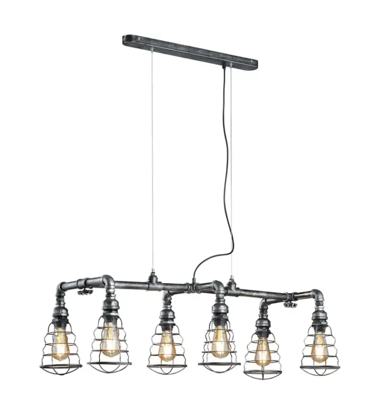 Neue Kollektion Gotham Pendelleuchte mehrfarbig, silberfarbig, 307000688, B/H/T: 102/150/46 cm, Metall