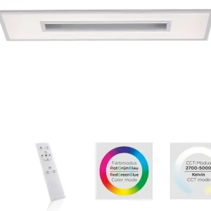 Markenprodukt Deckenleuchte Recess 100x29,5 cm Alu