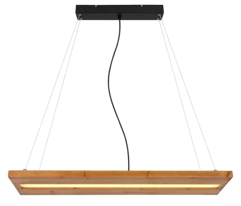 ALINA Pendellampe schwarz 15553H,B/H/T: 80 x 145 x 20 cm, Kunststoff, Metall, Holz Meistverkauft