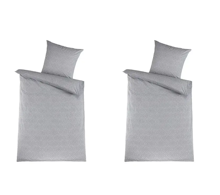 2er Set - Renforcé-Bettwäsche Squares 80 x 80/135 x 200 cm Preiswert