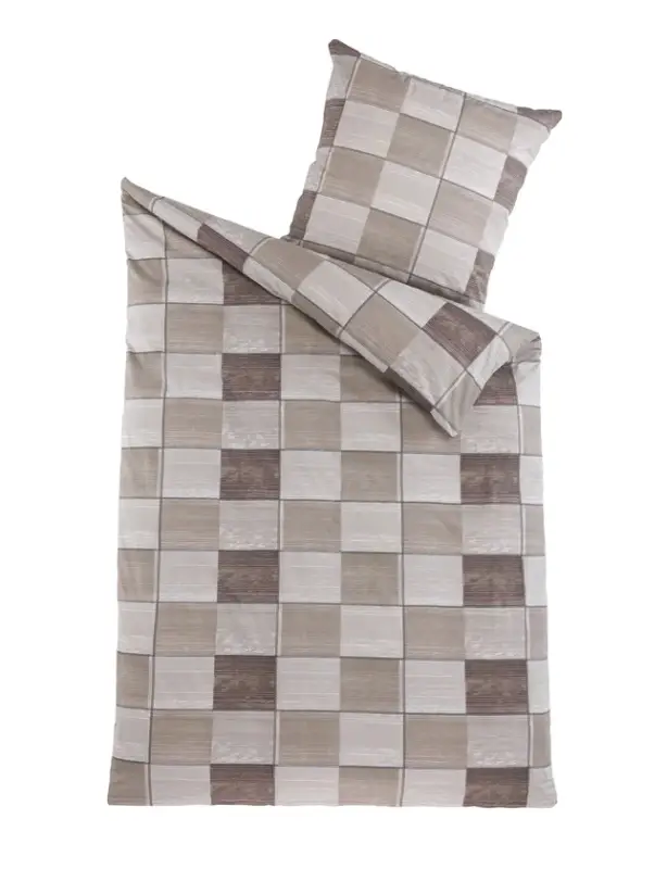Rabatt 2er-Set Baumwoll-Renforcé Bettwäsche Kiran 80x80/135x200 cm
