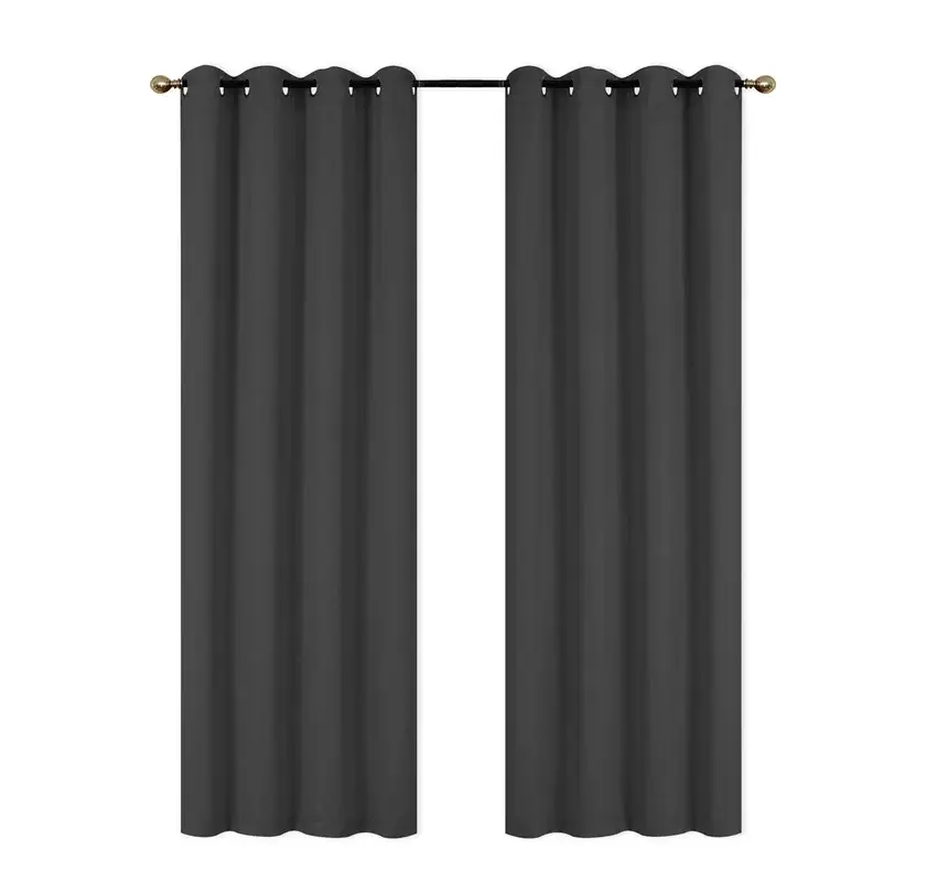 Ösenschal Tim 2er Set 140 x 235 cm dunkelgrau Neu