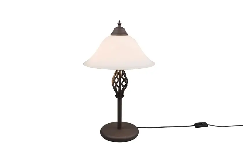 Sonderaktion Rustica Tischleuchte braun, mehrfarbig, 501000224, D/H: 31/50 cm, Metall