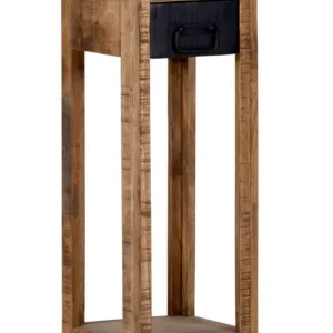 Angebot Beistelltisch Barney Ø 27,5/80 cm Mango Massivholz/schwarz