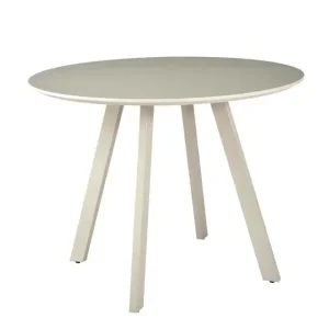 Runder Esstisch Pina 100 x 76 cm taupe Echt