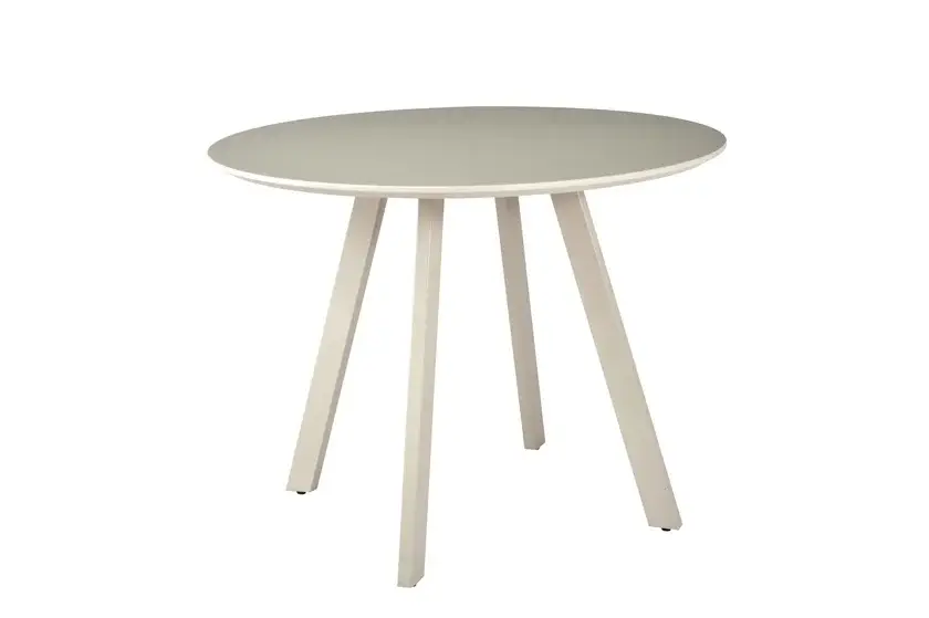 Runder Esstisch Pina 100 x 76 cm taupe Echt