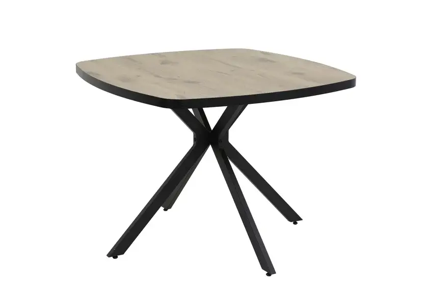 Solange Der Vorrat Reicht Tisch Rotterdam 100 x 76 x 100 cm Viking-Oak-Dekor/schwarz
