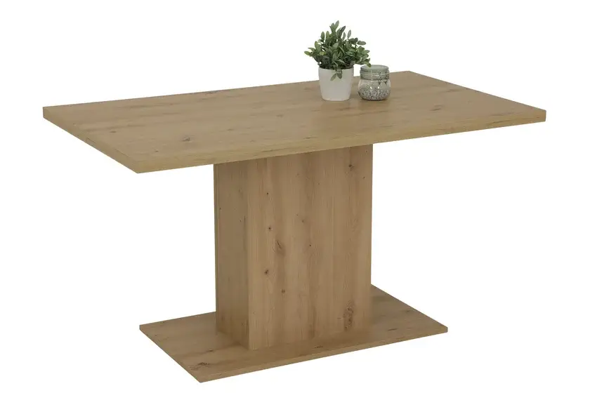 Esstisch Linn 138 x 80 x 76 cm Artisan-Eiche-Dekor braun Neuheit