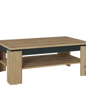 Online Kaufen Couchtisch Corte 110x67 cm Coast-Evoke-Eiche-Dekor/Kosmos Grau