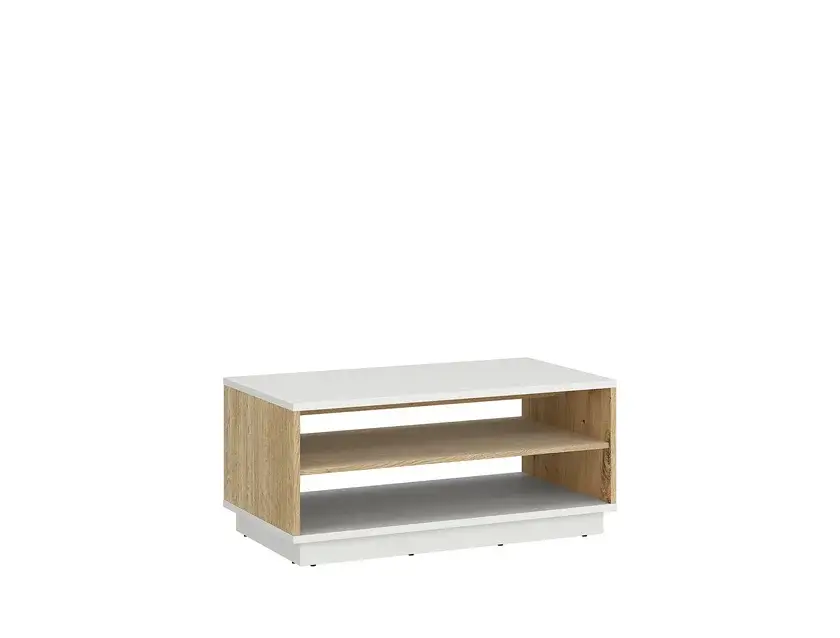 Billig Couchtisch Mosano 100 x 65 x 47 cm Cremona Eiche Dekor/Cashemire